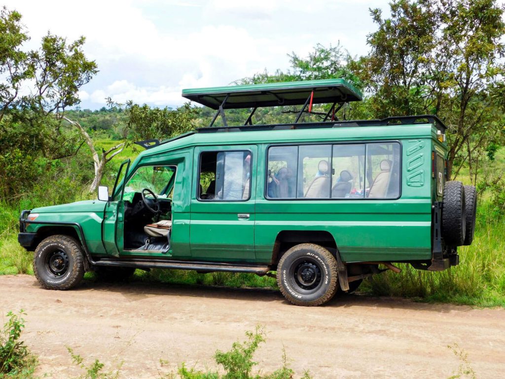 Land Cruiser hardtop safari vehicle hire Uganda