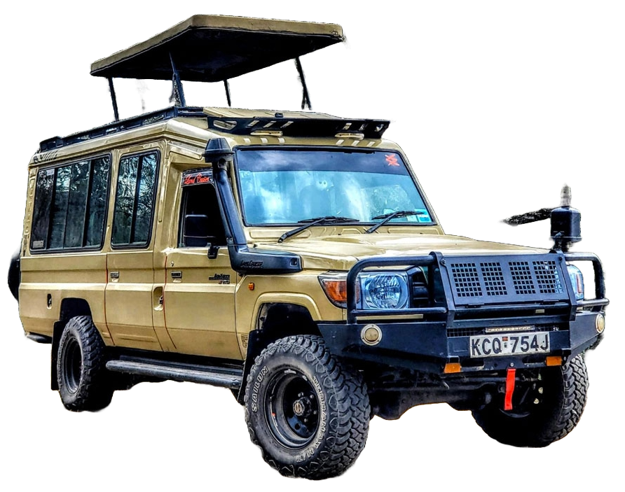 Land Cruiser roof-tent hire Uganda